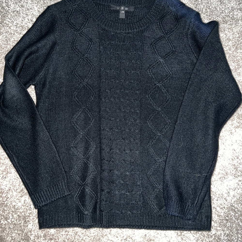 Black Crewneck Sweater for Women